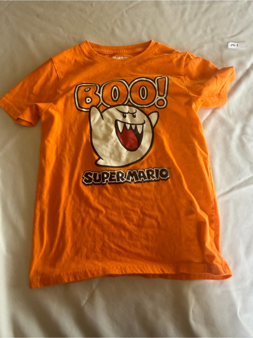 Hybrid Apparel Orange Super Mario 'Boo!' Graphic Tee